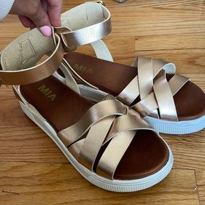 Bronze Metallic MIA sandals